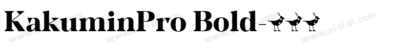 KakuminPro Bold字体转换